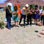 Diputado Palacios participa en la inauguración de dos proyectos en Villa Abecia en Chuquisaca