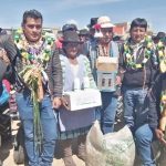 Entrega de maquinaria agrícola en municipio de San Lucas