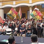 Legisladores participan de firma de convenio entre autoridades de Cochabamba y Empresa Misicuni