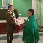 Autoridad legislativa otorga homenaje al Sistema Disciplinario de la Policía Boliviana