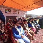 Oruro: Autoridades nacionales dan inicio de obras de enlosetado en Orinoca