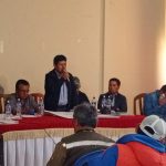 Reunión concreta análisis de vía caminera estratégica para municipios de Chuquisaca