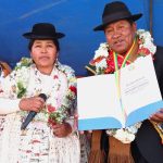 La Paz: Parlamentaria otorga reconocimiento en sus 22 aniversario del municipio de San Andrés de Machaca