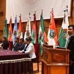 Acto de entrega de reconocimiento a trabajadores en salud Pública de La Paz