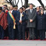 Autoridades nacionales participan de actos protocolares conmemorando los 199 años de independencia de Bolivia