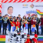 Legisladores participan de inauguración del pago “Bono Juancito Pinto” en Sucre