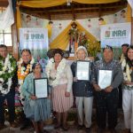 Diputada García acompaña entrega títulos de propiedad agraria en Tiquipaya