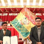 Villazón: Presidente Yujra visita el colegio 9 de Abril 